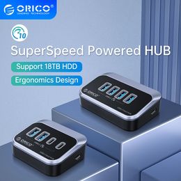 10Gbps USB 3.2 HUB Super Speed Type-C Splitter OTG Adapter With USB C Power Supply Port for MacBook Computer Accessories 240314