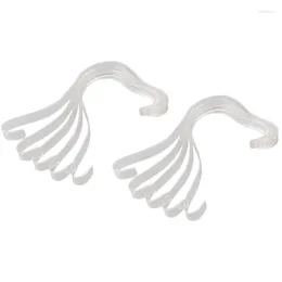 Hooks 10Pcs Fashion Clear Elastic Plastic Women's Sandals Show Holder Shoe Display Stand Rack