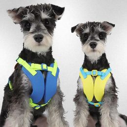 Dog Collars Cartoon Breathable Pet Harness Leash Set Adjustable Mesh Chest Strap Medium Small Vest Supplies Accessorie
