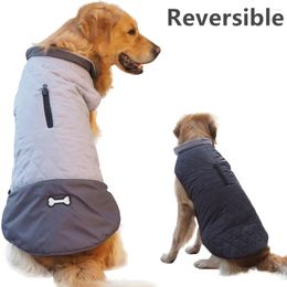 Dog Apparel Pet Clothes Fall And Winter Waterproof Double-sided Wearable Cotton Clothing