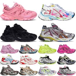 Balencaigas Shoes Balenciaga Runners 7 Balanciaga Track Runners 7.0 Men Women Multicolor Black White Blue Orange Fuchsia Pink【code ：L】Mens Shoes Ancien Trainers Big Size Sneakers