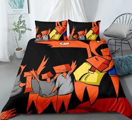 Bedding Sets Abstract Cartoon Set Bedroom Decor Duvet Covers Comforter Cover 2/3 Pieces Bedspread With Pillowcases No