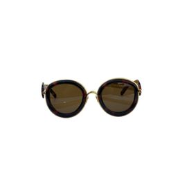 Metal acetate sunglasses designer sunglasses ladies sunglasses New European and American style round glasses women understated luxury Womens Boutique shades