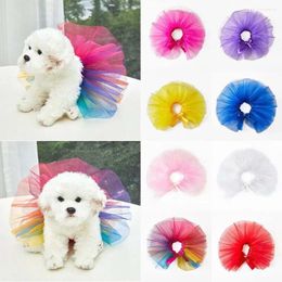 Dog Apparel Lace Summer Pet Costume Teddy Schnauzer For Small Medium Skirts Dress Puppy Clothes Supplies