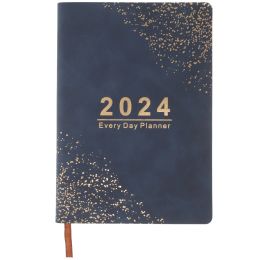 Notebooks 2024 Agenda Book Business Planning Notebook Convenient Academic Planner Weekly Monthly Daily Undated Year Notepad The