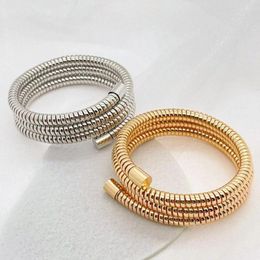 Bangle Stylish Bracelet Fashionable Stackable Elastic Bangles Chic Wrist Jewellery Spring For Everyday Wear