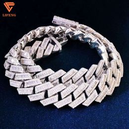 2024 Fashion Jewelry New Design High Quality Luxury Moissanite Cuban Link Chain Mens Hip Hop Jewelry Cuban Chain Necklace