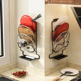 Decorative Plates Cooking Pot Cover Under The Kitchen Wall Multi-Functional Hanging Rack Upside Down Type Pasting Board Corner