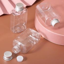 Storage Bottles 2pcs/4pcs 80ml Empty Bottle Clear PET Aluminium Screw Cap And Plug Cosmetic Container Travel Portable Lotion Cream Tube