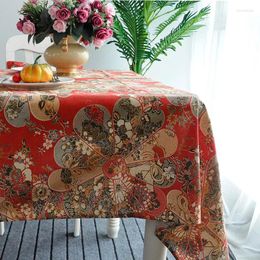 Table Cloth Bohemian Colorful Printing Tablecloth Dustproof Cover Kitchen Dining Room Decoration Multiple Sizes