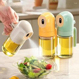 Storage Bottles 250ml Kitchen Household Cooking Oil Spray Can Outdoor Barbecue Glass Bottle Press Air Fryer