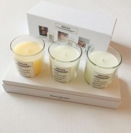 Paris Brand MaisonMagiela Candle 70g3pcs set Lazy Sunday Morning Bubble Bath By the Fireplace Bougie Parfum Scented Candles Wax G8653345