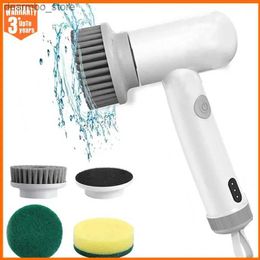 Cleaning Brushes New Multi-functional Electric Cleanin Brush for Kitchen and Bathroom Wireless Handheld Power Scrubber for Dishes Pots and Pans L49