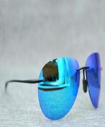 Luxury Designer Brand Designer Mcy Jim 421 sunglasses High Quality Polarized Rimless lens men women driving Sunglasses with case6523374