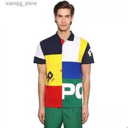 Men's Polos polos T-shirt short sleeve designer summer 2022 new polo shirt high-end casual fashion mens stitching lapel sleeve 100% cotton S-5XL L49