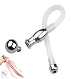 Male Device Urethra Catheter Penis Plug Urethral Stretcher Dilator Cock Cage SM sexy Toys for men3103679