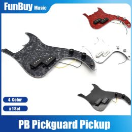 Cables Pickguard Prewired PB Bass Guitar Pickguard Pickup with Knob Pots Kit Body Project Assembly for Precision PB Bass Replacement