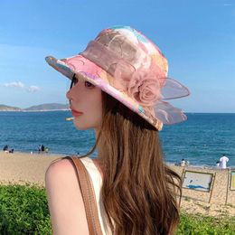 Wide Brim Hats Summer Sun Bucket Hat Breathable Outdoor Fishing All Style Mesh Headdress Korean Fashion Fisherman