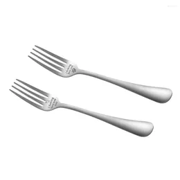 Dinnerware Sets Cross Sweet Engraved Fork Stainless Steel Forks Tableware Couples Dinner Feeding Tools Christmas Gifts