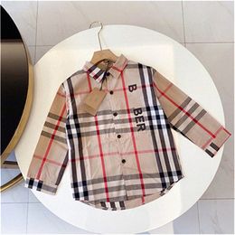 Baby T-shirt Kids Clothing Kids Designer Girls Boys clothing Top Luxury Spring long sleeve letter lapels 90-150CM A3
