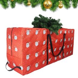 Storage Bags Large Christmas Tree Bag Double Zipper Foldable Oxford Cloth For Easy Carry & Waterproof