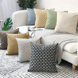 Pillow Bed Cover Velvet Living Room Throw Covers Sofa Branch 45x45 Polyester Linen Colorful Gift E0499