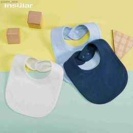 Bibs Burp Cloths Insular Baby Bib Soft Cotton Baby Drool Bibs Cute Scarf Comfortable Drooling and Teething Towel Newborn Feeding Saliva Towel Y240415Y240417X18Q