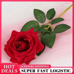 Decorative Flowers Bouquet Beautiful Fake Plants Wedding Decor Home Trendy Customer Favourite Wholesale Silk Roses