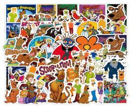50PcsLot New ScoobyDoo Stickers Gifts Scoob Party Supplies Toys Merch Vinyl Sticker for Kids Teens Luggage Skateboard Graffiti 2736473