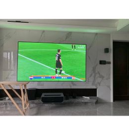 TOP 80 - 120 inch Home Theater UST ALR PET Crystal Ambient Light Rejecting Projection Screen for Ultra Short Throw Projectors