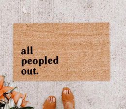 Carpets Funny Doormat Theme For Entrance Way Welcome Mat With Slip Rubber Back Kitchen Rugs Large Couch Blanket