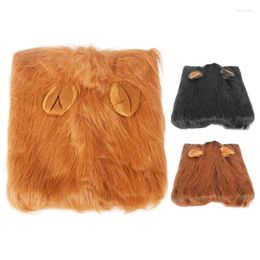 Dog Apparel Lion Mane Realistic Pet Costume For Halloween Soft German Shepherds Lightweight Medium