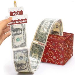 Gift Wrap Happy Birthday Day Money Box For Cash Pull Boxes Ideas DIY Set Surprise Women Men Adult