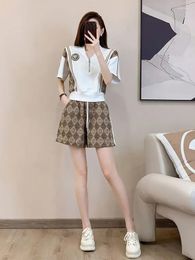 Gym Clothing Spring And Summer Women's Golf Wear 2024 Two Piece Set Korean Suits Fashion Shorts