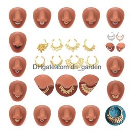 Beaded Color Mixing Fashion Body Piercing Jewelry Y Zircon Gold Eyebrow Bar Lip Nose Barbell Ring Navel Earring Gift Drop D Dhgarden Dhd6J