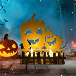 Candle Holders 1 Pc Pumpkin Holder Atractive Durable Lantern Lamp Rack Metal Crafts Iron Decoration Ornament Table Decor For Bedroom