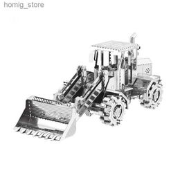 3D Puzzles Bulldozer 3D DIY Metal Jigsaw Puzzle Creative Childrens Educational Toys Y240415