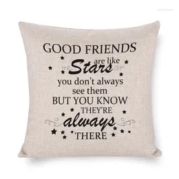 Pillow 18 Inch Linen Cover Throw Case Decorative For Sofa Couch Gifts Friends Her
