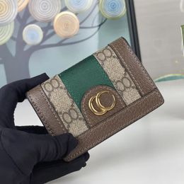 Designer Wallets Luxury Ophidia Cion Purses Men Women Fashion Marmont Credit Card Holders High-quality Classic Digram Golden Letters Short Money Clutch Bags No Box