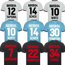 23 24 Bayer Leverkusen Soccer Jerseys WIRTZ BONIFACE HINCAPIE HOFMANN TAPSOBA SCHICK PALACIOS FRIMPONG GRIMALDO 2023 2024 Home Away 3rd Fans Football Shirts