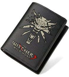 The Witcher wallet Wild hunt purse 3 game short long cash note case Money notecase Leather burse bag Card holders3232020