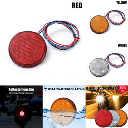 2024 2024 LED Tail Lights Night Warning Reflectors 24 SMD Universal Car Motorcycle Singal Lamp Brake Light 12-24V White/Yellow/Red