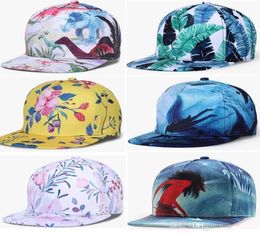 Fashion Adult Child hat Caps 3D Green Flowers Animals Abstract Print Teenager Children Baseball Caps Unisex Hats4800073