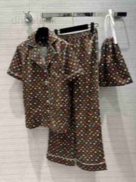Two Piece Dress Designer Luxury Brand Wide Leg Trousers Suit With Bag For Women 2024 Suer Lapel Lady Button Letter Print Three-pie Set Tracksuit Women's Sets Z0M8