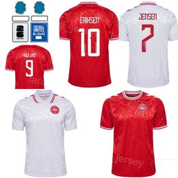 2024-25 National Team Denmark 23 HOJBJERG Soccer Jersey Man Euro Cup 11 DARAMY 3 VESTERGAARD 17 KRISTIANSEN ERIKSEN NELSSON HOJLUND DAMSGAARD Football Shirt Kits