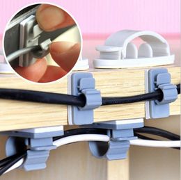 Selfadhesive buckle line cord clip wire clamping device Power Wire Management Marker Straps Cable Tie Organizer JE46595868