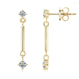 Stud Earrings Moissanite Long Tassel Dangle For Women 925 Sterling Silver Drop Wedding Anniversaries Jewelry