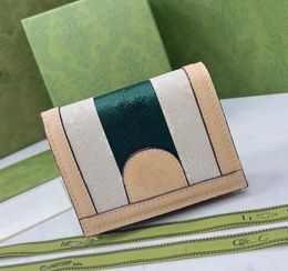 Womens high quality wallets lady G designer pocket interior slot coin purse women leather Trifold short wallet1947284