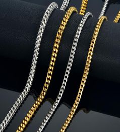 Mens Gold Chain Necklace 45MM Men039s For Men 18quot 22quot 26quot 29quot Color Stainless Steel Male Cuban Necklaces C1167067