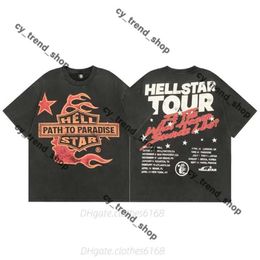 Hell Star Shirt Designer Shirt Hellstar Shirt Men Shirt Woman Fashion Brand Tshirt Dark Shirt Polo Shirt Y2k Casual Short Sports Shirt High Street Hellstar Shorts 768